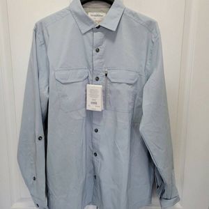 Wind River No Fly Zone Dress Shirt Button Up Long Sleeve Insect Repellent M NWT